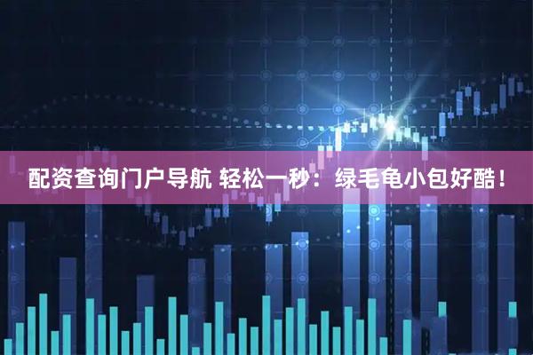 配资查询门户导航 轻松一秒：绿毛龟小包好酷！